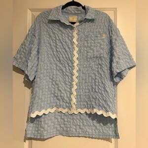 2PC Set Simply Southern Light Blue Pajamas